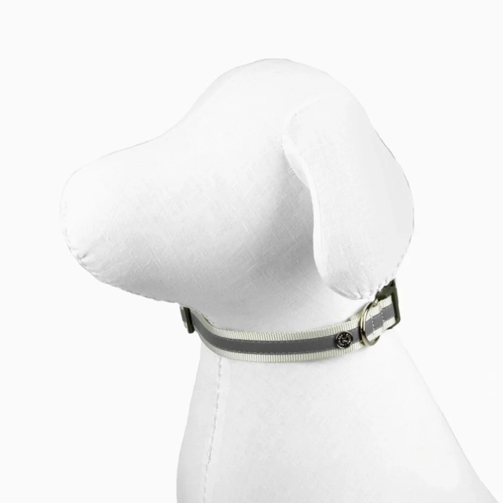 Martha Stewart Adjustable Nylon Collar Dog Color Bowtie Tan Size 16/M